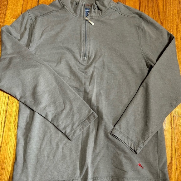 Tommy Bahama Womens Half Zip Pullover Sweater Size Medium Grey - Picture 3 of 8